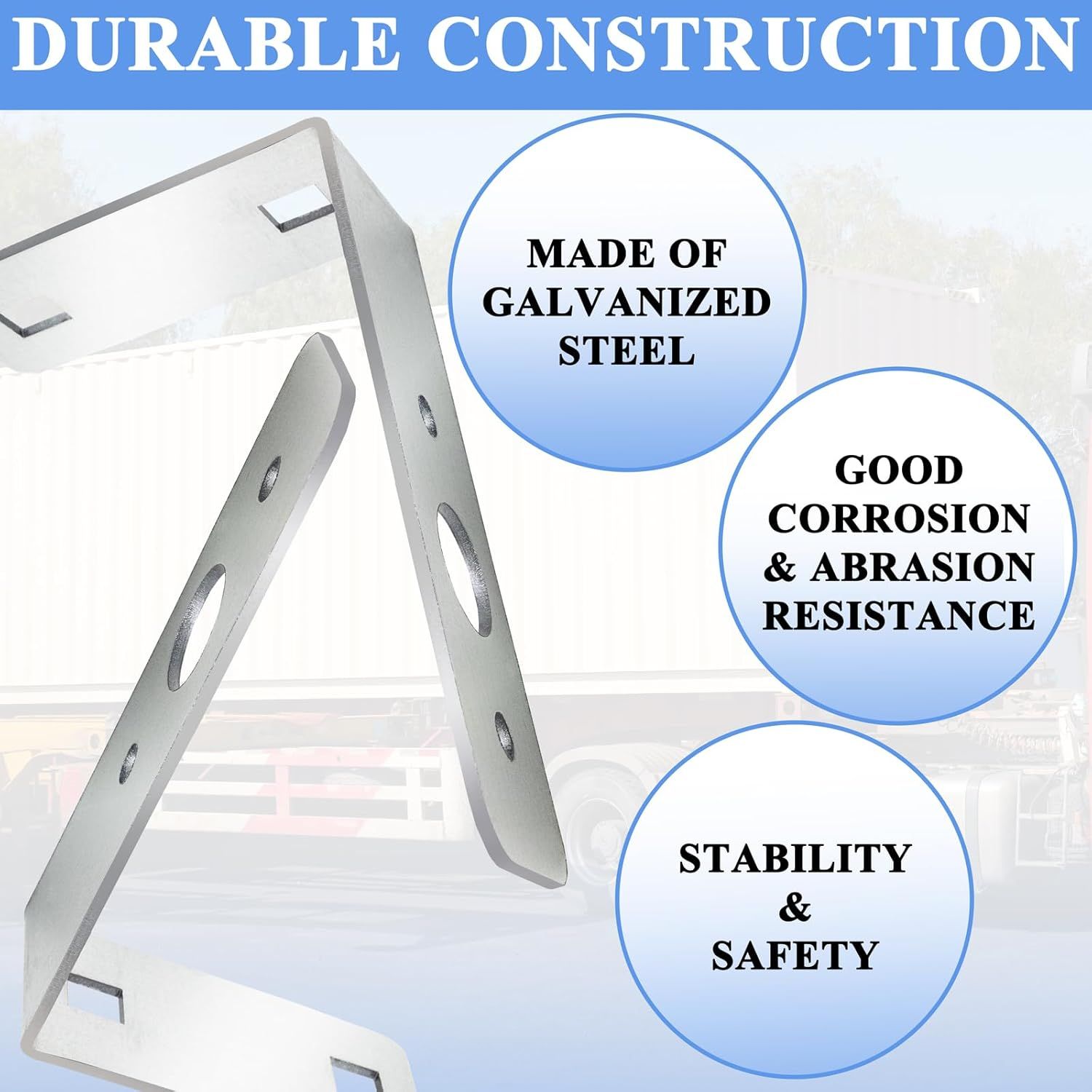 2 Pcs Trailer Light Brackets L Shape Tail Light Mounting Bracket Galvanized L Shape Tail Light Bracket for Boat Utility Trailer Lights Parts Accessories (4.5 x 3 x 1.5 Inch)