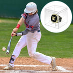 9 Packs Championship Ring Display Case Clear Small Showcase with Stands for Baseball Softball Championship Rings Cheer Leading Rings 2.17 Inch