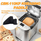 2 Pack CBK-110KP Kneading Paddle, Bread Machine Paddle Replacement Compatible with Cuisinart Bread Maker Machine, Fits Model CBK-110 & CBK-110P1 Bread Machine