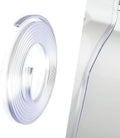 Car Door Edge Guard, 16.4 Ft U-shaped Anti-collision Protective Trim with Inner Grip Line, Flexible Cuttable Seal Strip for Door Hood Trunk, Self-adhesive Accessory for Cars (Transparent)