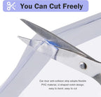 Car Door Edge Guard, 16.4 Ft U-shaped Anti-collision Protective Trim with Inner Grip Line, Flexible Cuttable Seal Strip for Door Hood Trunk, Self-adhesive Accessory for Cars (Transparent)