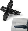 2 PCS Motorcycle Footpegs, Anti-slip Support Rear Foot Pedal with Grooves Texture, Rustproof Anti-bending Passenger Foot Rest Kit, Universal Modified Accessory for Most Motorcycles (Black)