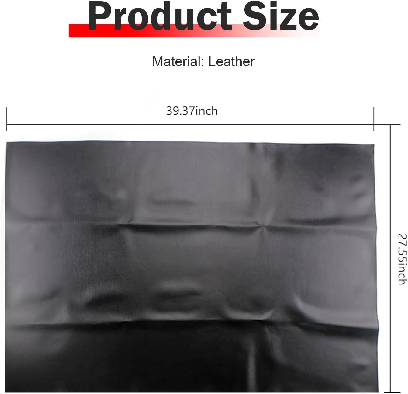 Motorcycle Seat Cover, Waterproof Sun Resistant Seat Protector, High-elasticity Anti-scratch PVC Leather Cover, DIY Modification Accessory for ATV Scooter Moped Mini Bike (Black)
