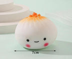 Squeeze Stress Relief Toy 3-Pack - Cute Bun Shape Slow Rebound Squishy Toy for Anxiety Relief - Soft PU Foam Decompression Toy (3-Pack)