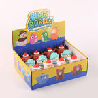 Squeeze Bubble Pop Stress Relief Toy 12-Pack Box Set - Cartoon Squishy Figure for Anxiety Relief - Santa + Snowman + Reindeer (4 Each) - Christmas Gift Set