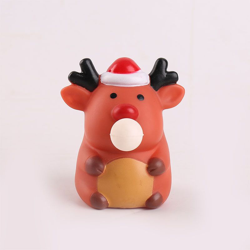 Squeeze Bubble Pop Stress Relief Toy 3-Pack - Cartoon Squishy Figure for Anxiety Relief - Christmas Reindeer Decompression Toy (3-Pack)