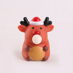 Squeeze Bubble Pop Stress Relief Toy 3-Pack - Cartoon Squishy Figure for Anxiety Relief - Christmas Reindeer Decompression Toy (3-Pack)