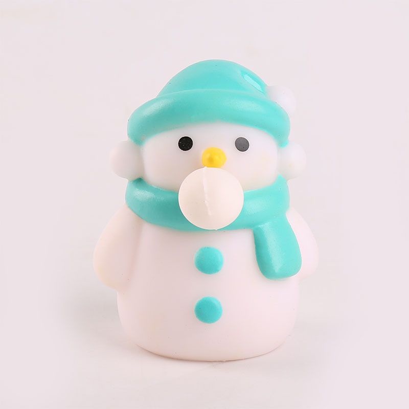 Squeeze Bubble Pop Stress Relief Toy 3-Pack - Cartoon Squishy Figure for Anxiety Relief - Christmas Snowman Decompression Toy (3-Pack)
