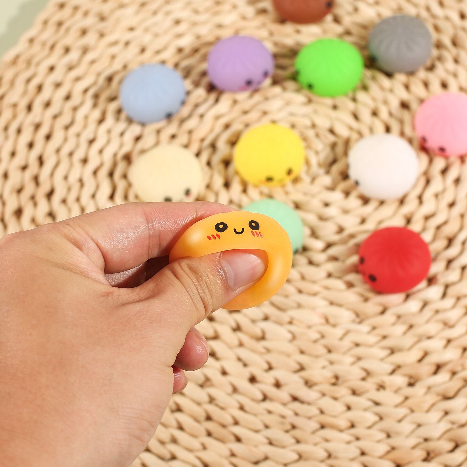 Fidget Squishy Stress Relief Toy - Mystery Dumpling Squishy Calendar Blind Box - Adult Decompression Squeeze Toy - GJ858