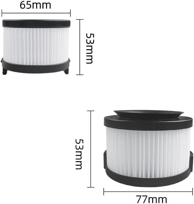 Replacement Filter Set Compatible with Levoit VortexIQ40-RF Vacuum - 1 Front Pre-Motor Filter + 1 Rear Post-Motor HEPA Filter Combo Kit for Vortex IQ40 RF