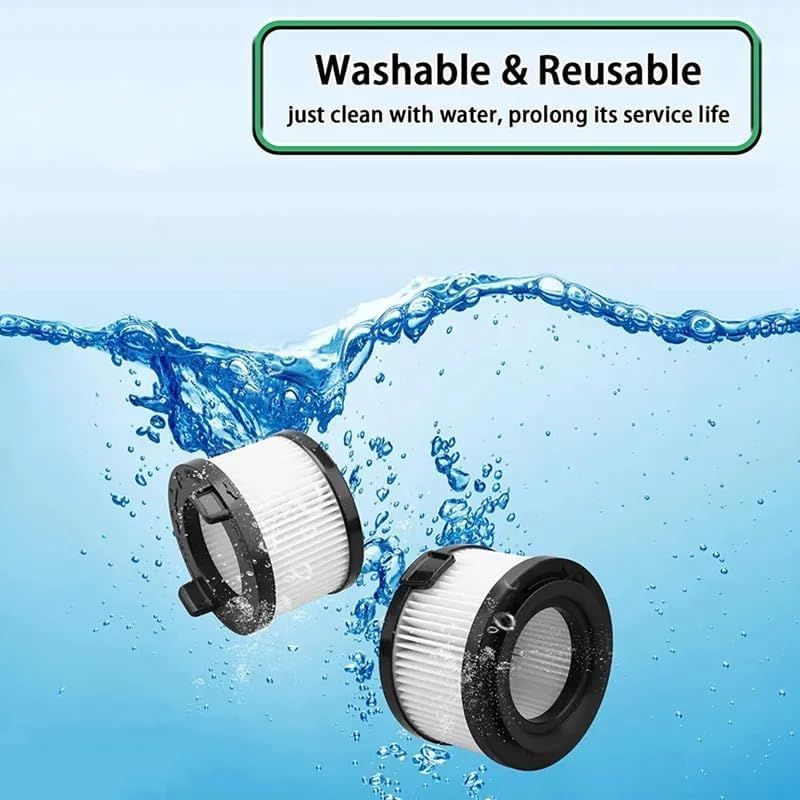 Replacement Filter Set Compatible with Levoit VortexIQ40-RF Vacuum - 1 Front Pre-Motor Filter + 1 Rear Post-Motor HEPA Filter Combo Kit for Vortex IQ40 RF