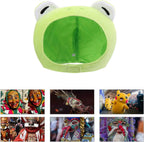 Hat Frog Ears Bunny Finn Hood Froggy The Headband Plush Adult Human Mushroom- Cartoon Shape Hat Funny Photo Headgear Hat