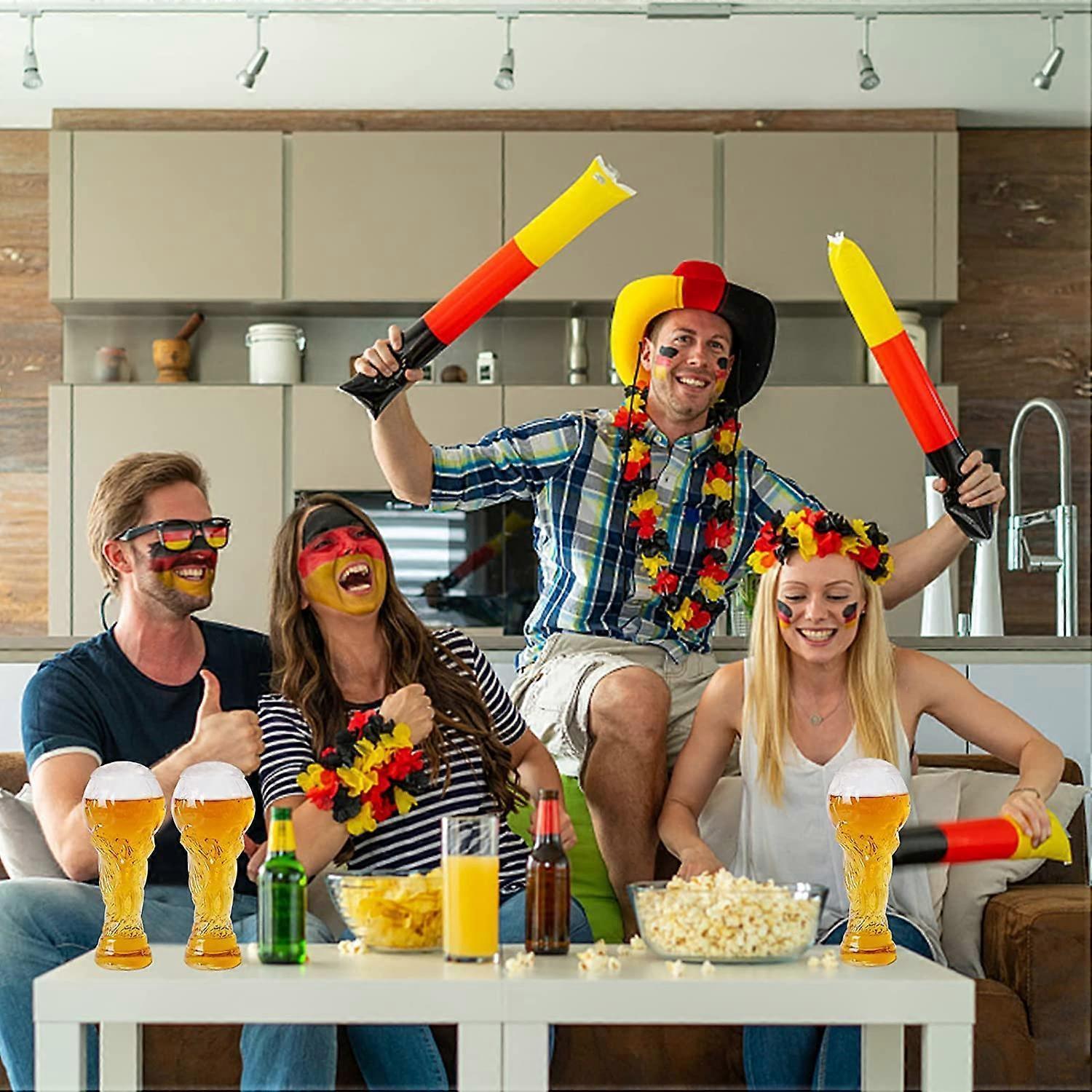 World Cup beer glasses football beer glasses World Cup cup glasses wheat beer glasses for home football parties