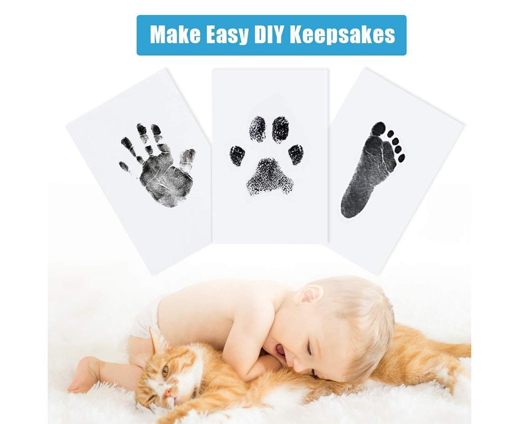 4PCS Babies Handprint and Footprint,Babies Imprint Kit for babies 0-6 Months