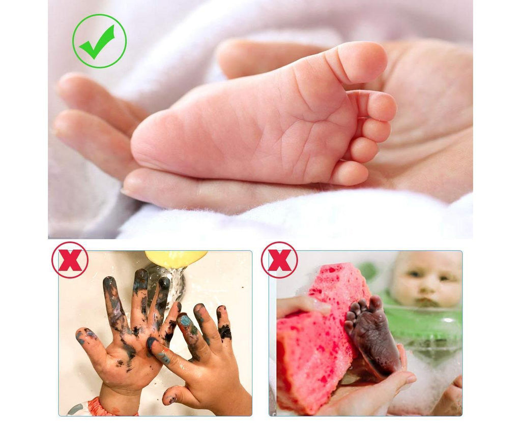 4PCS Babies Handprint and Footprint,Babies Imprint Kit for babies 0-6 Months