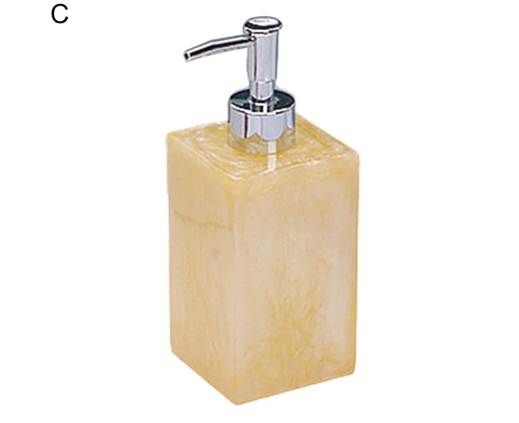 500ml Empty Hand Sanitizer Bottle Refillable Versatile Resin Marbling Press Lotion Dispenser for Bathroom