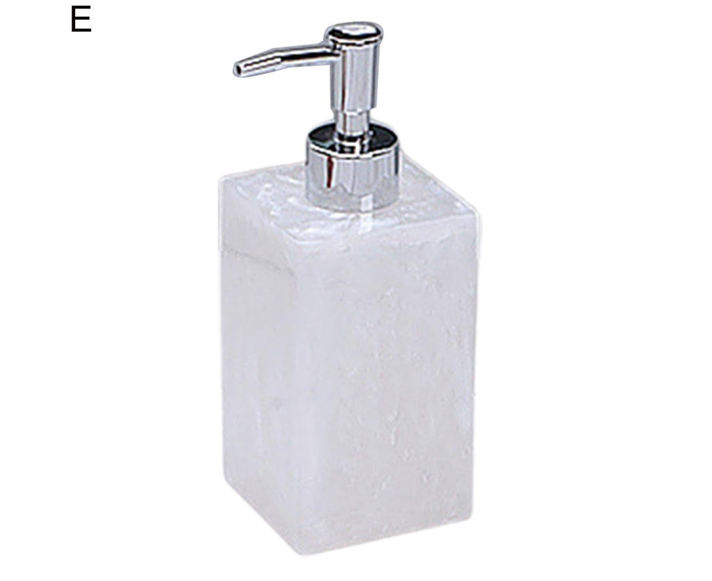 500ml Empty Hand Sanitizer Bottle Refillable Versatile Resin Marbling Press Lotion Dispenser for Bathroom