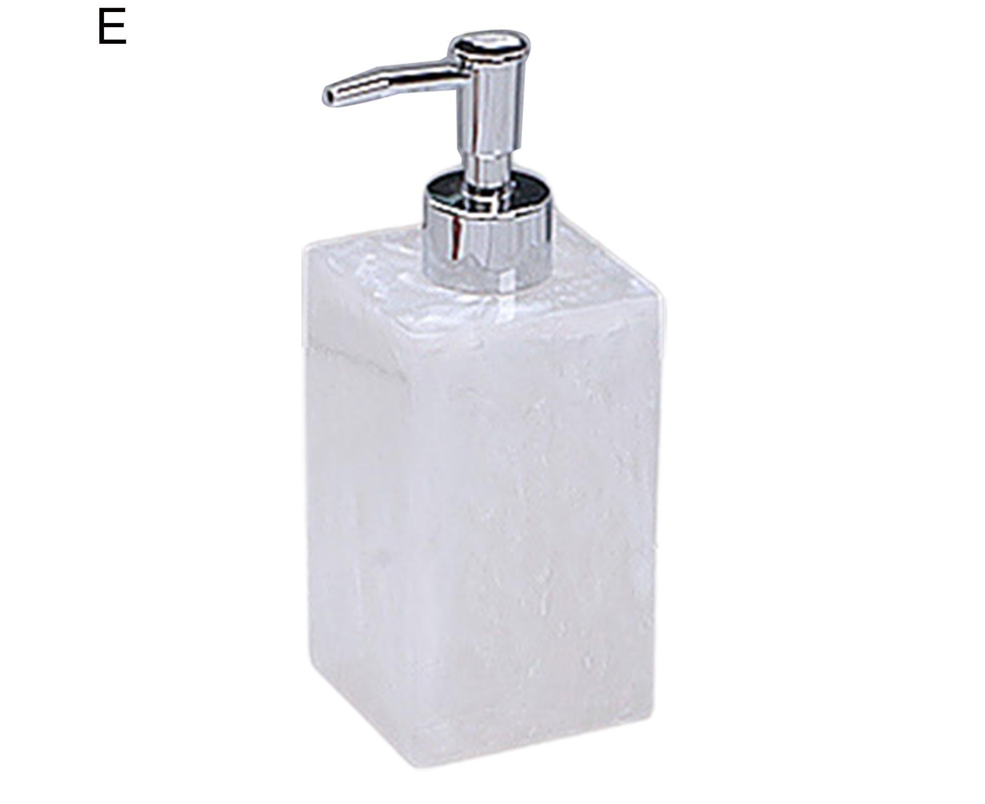 500ml Empty Hand Sanitizer Bottle Refillable Versatile Resin Marbling Press Lotion Dispenser for Bathroom