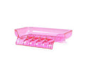 Kitchen Basin Sink Soap Dish Tray Water Draining Holder Suction Cup Bathroom Box-Pink