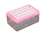 Soap Box with Bubbler Hands Free Transparent Detachable Easy to Clean Storage Plastic Roller Style Soap Holder Bathroom Accessories