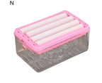 Soap Box with Bubbler Hands Free Transparent Detachable Easy to Clean Storage Plastic Roller Style Soap Holder Bathroom Accessories