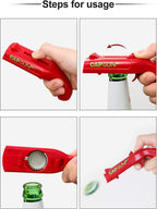 Beautiful Gift 2 Pack Beer Bottle Opener Cap Gun,Kitchen Gadgets Novelty Unique Gifts for Men