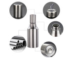 500ML 750ML 1000ML Stainless Steel Oil Vinegar Bottle Container Sauce Dispenser-Silver 750ML