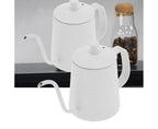 350ml Gooseneck Coffee Kettle, Stainless Steel Long Spout Tea Pot for Home or Office