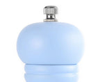 Pepper Grinder Food Grade Rust-proof Wood Handheld Pepper Salt Condiment Grinder for Home-Blue