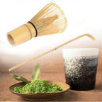 Bamboo Matcha Making Set - Whisk, Hooked Bamboo Scoop, Chashaku for Matcha Tea