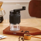 Hand-Crank Coffee Grinder - Small Manual Bean Grinder with Vintage Design