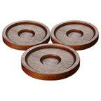 3pcs Wooden Whisky Glass Coasters Drink Cup Pads