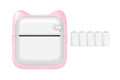 Mini Pocket Wireless Small Thermal Pocket Sticker Printer Bluetooth Inkless Printer Portable Mobile Phone Picture Receipt Printer -Pink