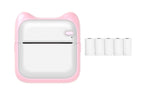 Mini Pocket Wireless Small Thermal Pocket Sticker Printer Bluetooth Inkless Printer Portable Mobile Phone Picture Receipt Printer -Pink