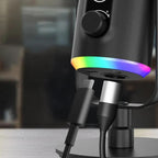 RGB Dynamic Gaming Microphone XLR/USB Interface for PC Streaming Podcast Recording Style 2