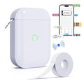 Portale Label Printer Wireless Bluetooth Label Maker Machine with Label Paper White
