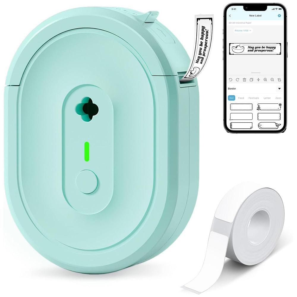 Wireless Mini Label Maker with Tape - Bluetooth Thermal Label Printer