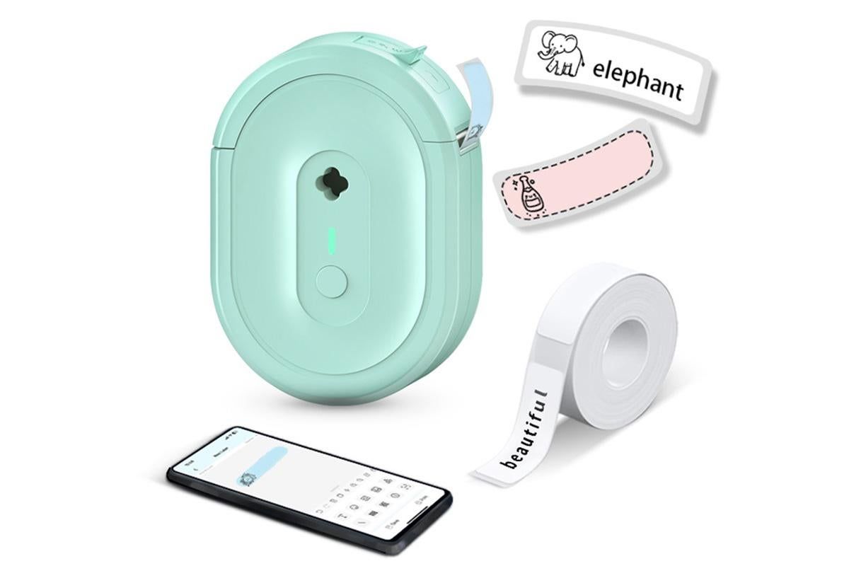 Wireless Mini Label Maker with Tape - Bluetooth Thermal Label Printer