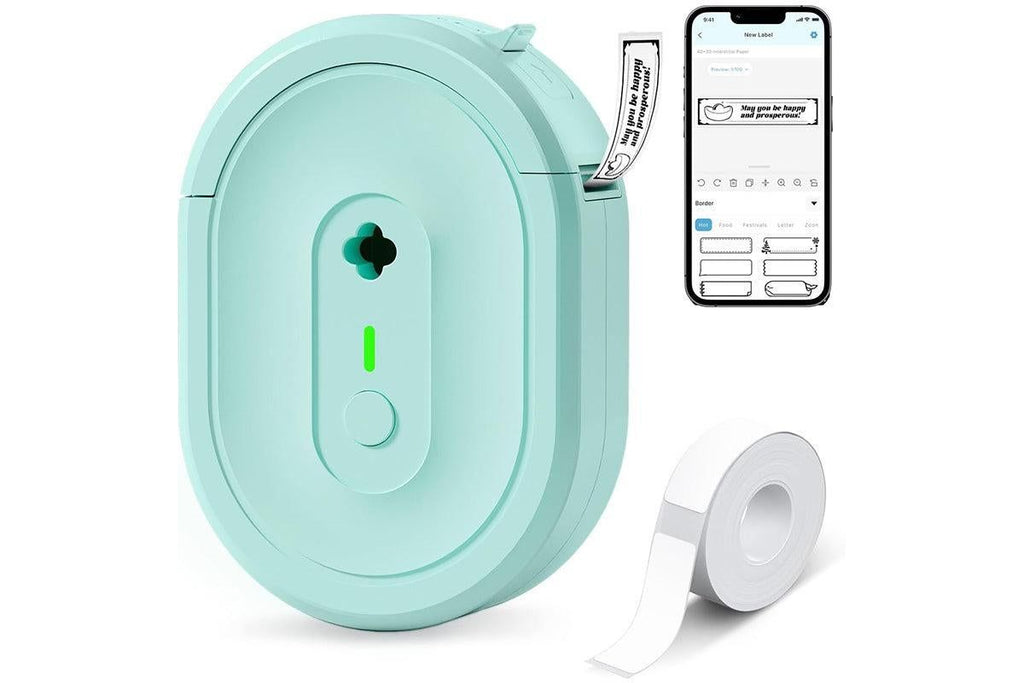 Wireless Mini Label Maker with Tape - Bluetooth Thermal Label Printer
