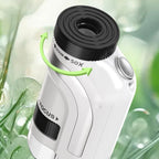 50X-300X Handheld Microscope with LED Lights Portable Pocket Zoom Silver