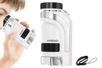 50X-300X Handheld Microscope with LED Lights Portable Pocket Zoom Silver