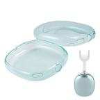 Case Cover for AirPods Max Headphones 2pcs Headphone Clear Case Shockproof Full Cover Protector for Apple AirPods Max -Green