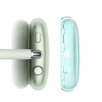 Case Cover for AirPods Max Headphones 2pcs Headphone Clear Case Shockproof Full Cover Protector for Apple AirPods Max -Green