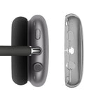 Case Cover for AirPods Max Headphones 2pcs Headphone Clear Case Shockproof Full Cover Protector for Apple AirPods Max -Black