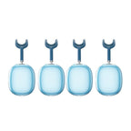 Case Cover for AirPods Max Headphones 2pcs Headphone Clear Case Shockproof Full Cover Protector for Apple AirPods Max -Blue