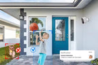 Wireless Security Camera with AI Motion Detection Real Time Notifications Waterproof -White