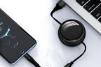 3 In 2 Retractable Multi Charging Cable Retracted USB C Cell Phone Charger