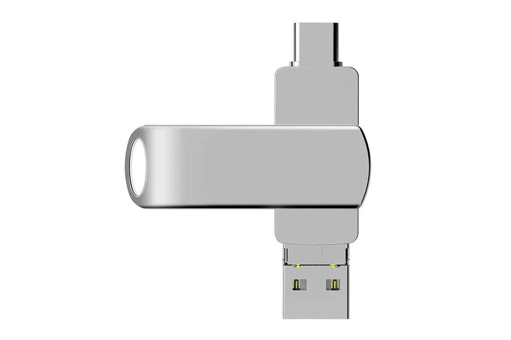 4 in 1 USB Flash Drive Photo Stick USB 3.0 Memory Stick Storage for Photos Backup -Rotating USB Flash Drive 128GB