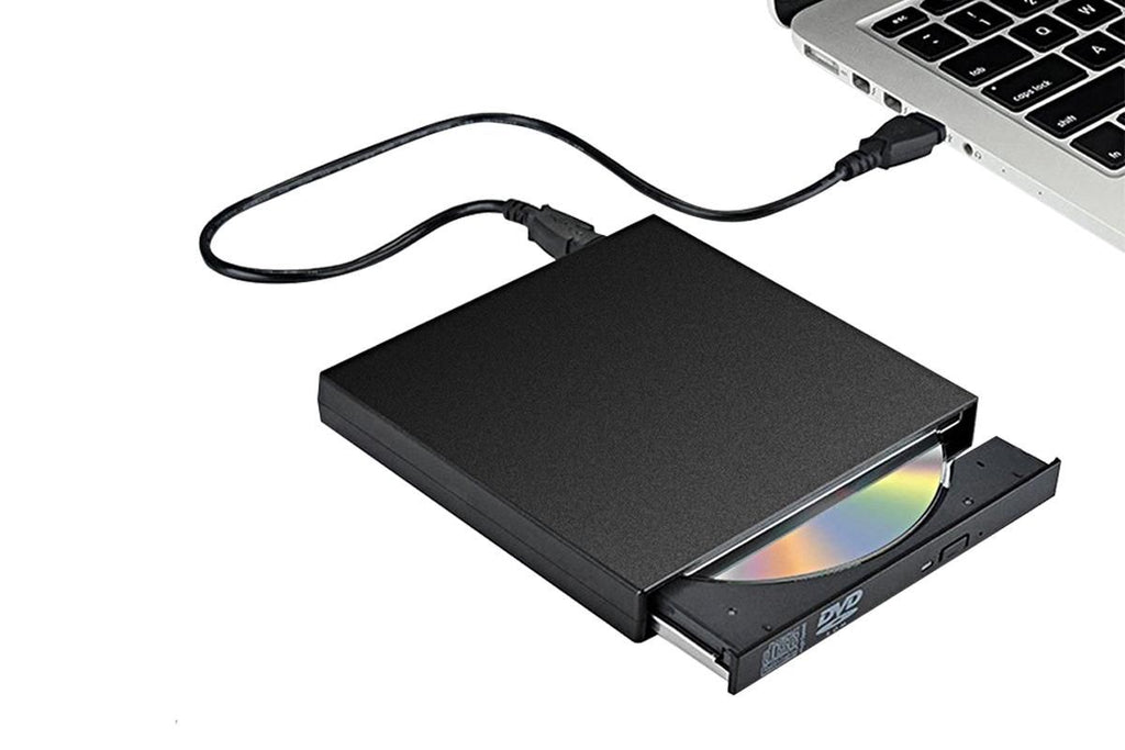 External CD RW Writer Player Protable USB 2.0 Drive for Laptop Notebook PC Desktop Computer-Black