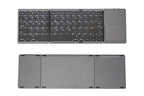 Foldable Bluetooth Keyboard with Touchpad Full-Size Travel Keyboards for Windows iOS Android-USB-B Interface